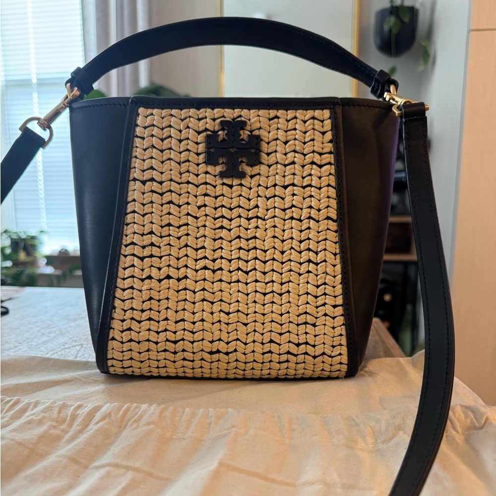 Tory Burch cross body bucket bag